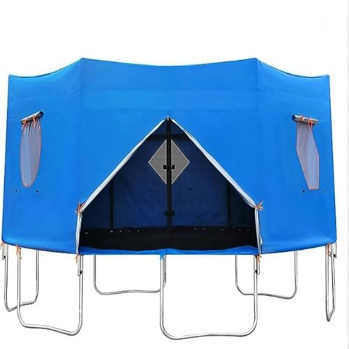 6ft 8ft 10ft 12ft Trampoline Tent, Trampoline Top Round Shade Cover, Trampolines Sunshade, Foldable Design, Waterproof and Sunscreen for Birthday Parties, Picnics, and Community Activities (8FT)