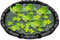 Isla Flotante Protectora de Plantas, Barrera Flotante para Peces y Flora Acuática, Malla De 45 Cm Con Rejilla Fina Decorativa Para Estanques De Peces Y Jardín Decoración De Exteriores Y Hogar