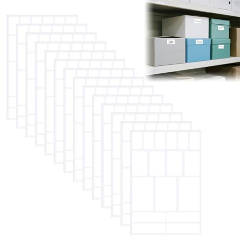 ﻿238Pcs Removable Labels Strong Adhesive Waterproof Blank Sticker Food Labels for Storage Bins Kitchens Organizing Water Oil Tear Resistant Adhesive Name Label Stickers Food Containers Jars Bottles