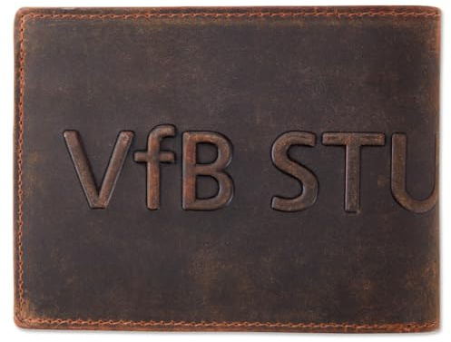 VfB Stuttgart Ledergeldbeutel braun