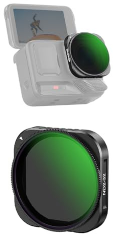 NEEWER Variable ND Filter Compatible with Insta360 Ace Pro Insta 360 Ace Pro 2, ND2-32 Action Camera Lens Accessories, NOT Compatible with Updated Version Redesigned Round Octagonal Lens Guard, FL-C23