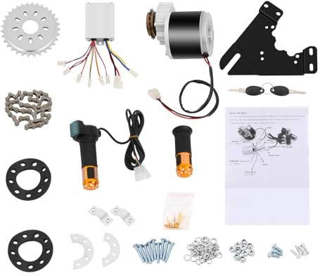 Mqwdxzfes 36V 350W E-Bike Umbausatz, Elektrofahrrad Umbausatz, Hinterrad Heckmotor mit Digitaldisplay, Ebike Upgrade Kit für Mountainbike, Stadtpendler, DIY Nachrüstung & Outdoor Fahrten