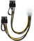 conecto CC20116 Grafikkarten-Stromadapter PCI-e, 6-polig weiblich auf 2x 6+2-polig Stecker Schwarz
