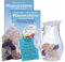 Wassersteine EDELSTEINWASSER Set 300g EDELSTEINE GRUNDMISCHUNG zum WASSER energetisieren + 1,0 L Glaskrug Karaffe. 5-tlg SET zur Wasseraufbereitung. Mit TÄSCHCHEN & ANLEITUNG. 90031-2
