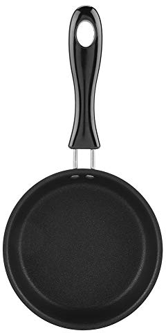 KSTE Poele - Mini sartén portátil con mango suave para uso doméstico para uf escalfado