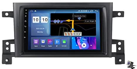 Android 10.0 Coche Estéreo para Suzuki Grand Vitara 2005-2015 Radio Navigation 9in Pantalla táctil 2 DIN Multimedia Player Video SAT FM Receptor con 4G 5G WIFI DSP SWC Bluetooth Carplay,M100s