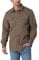 Wrangler Authentics Men's Long Sleeve Classic Woven Shirt Button, Teak Heather, 3XL