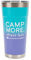 Camco Life is Better at The Campsite 590 ml bemalter Becher | mit hervorragender Wärme-/Eisspeicherung und einzigartigem Design von Camp More Stress Less | Edelstahl in Küchenqualität | Blau/Lila