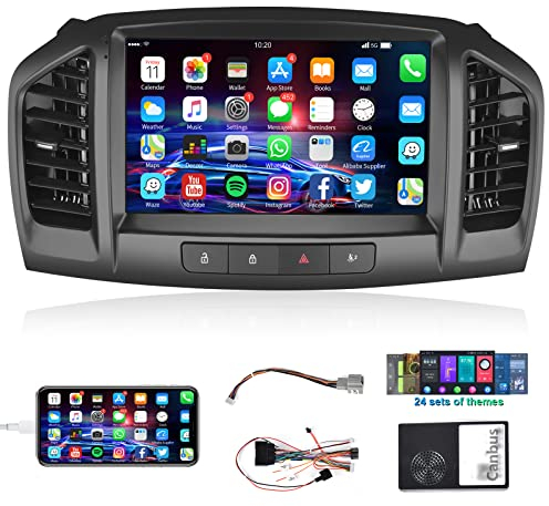 【1+32G】 Hodozzy Android Autoradio für Opel Insignia 2008-2013/Buick Regal 2009-2013, Autoradio Bluetooth 9 Zoll Touchcreen mit 24 Themen/Navi/WiFi/RDS/Spiegel-Link/SWC/USB+Canbus