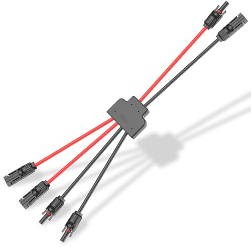 Maoligo Werkzeuglos Solarkabel Y-Kabel für 2 Solarmodule FM/MMFF Solarstecker adapter 4mm²-6mm²