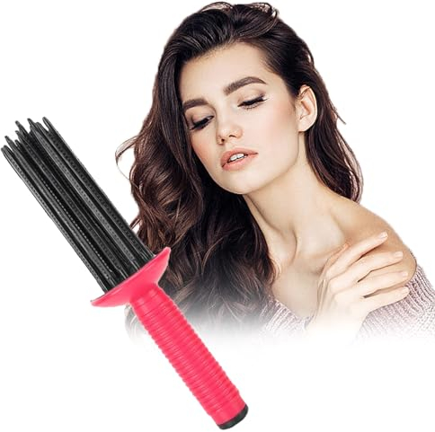 Lockenwickler-Kamm,Curling Roll Comb,Flauschiger Haarkamm rutschfest,Curling Roll Comb Heatless Curling,Haarstyling-Werkzeuge,Haushaltsfrauen-Heißluftkämme Für Flauschiges Haar