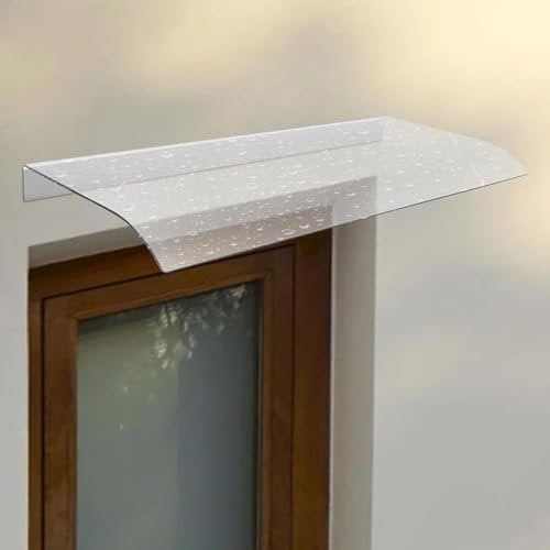 Pensilina Tettoia per Porta Pensilina Ingresso Spessore 3.5mm Impermeabili per Pergola, Cabana, Personalizzabile CghhDY(Size:50x80cm)