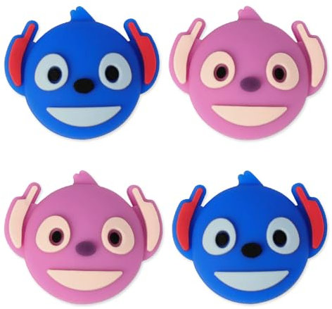 PERFECTSIGHT Kawaii Stitch AQ Coque de manette en silicone souple Compatible avec Nintendo Switch/OLED/Lite