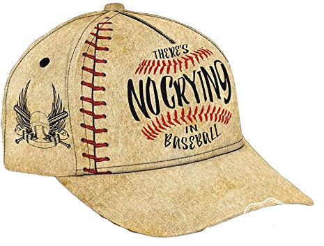 Damen Herren Snapback Kappe In Baseball Beige Darf Nicht Geweint Werden Baseball Kappen Verstellbar Outdoor Hut Vintage Distressed Basecap Für Laufen Angeln Golf