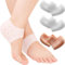 Fersenpolster，3 Paar Fersenschutz aus Gel，Kissen aus reinem Silikon，Ferse Gel Fersenschoner für Fersensporn Plantarfasziitis，Ferse und an rissigen Fersen