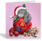 CRYSTAL ART Bauble Bliss Tatty Teddy Card 18x18cm
