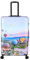 Kenorada Reisetrolley STONEWOOD 4W | Koffer mit Vier Rollen | stabile ABS Hartschale und TSA Zahlenschloss | Trolley mit Reißverschluss | mit modernem Foto Motiv (Ballon, L - großer Koffer)