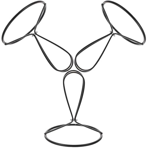 MALUGOGO Lot de 3 Supports D'abat-jour à Pince 80 Mm Noirs, Adaptateurs D'ampoule pour Lampes de Table et Lampes de Bureau, Accessoires DIY pour Éclairage Intérieur, Pièces Compatibles