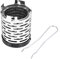 Delaman Couvercle du Poêle de Camping Mini Portable Couvercle du Poêle de Camping pour Brûleur Au Gaz Butane Pêche Plein Air Randonnée Pique-Nique Tente Chauffage Couvercle
