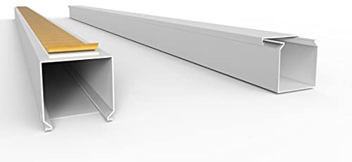 SCOS Smartcosat 10 m Kabelkanal 40 x 40 mm H x B / 10x 1 m Selbstklebend PVC Kunststoff, Aufputz für Wand Montage allzweck Kabelleiste, Kabelschacht