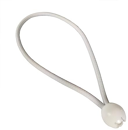 Dreamprint 50x Spanngummi mit Kugel 250 mm Weiß Planenspanner, Expanderschlingen, Planenhalter, Planengummi, Gummispanner, Zeltgummi, Expander für Zelte, Planen, Pavillons