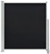 vidaXL Toldo Lateral Retráctil de Patio 140x300 cm Negro Cenador Carpa Pérgola