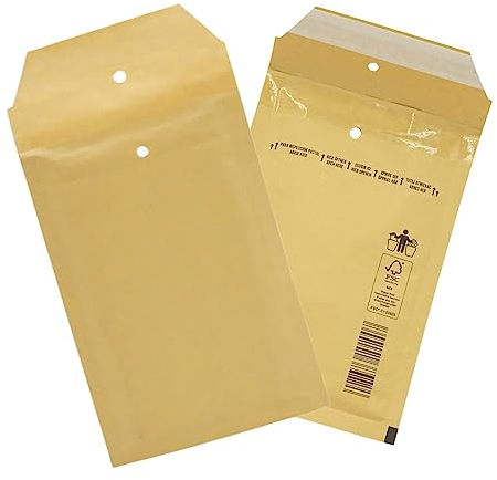 200 Stück Luftpolsterumschläge in braun - 1/A - (120 x 175) - Luftpolstertaschen/Versandtaschen - elb-verpackungen