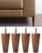 IPEA 4X Möbelfüße Sofa Füße aus Holz Farbe Walnuss – Höhe 10 cm – Made in Italy – Fuße fur Möbel, Sofas, Schränke – Beine in Kegelform Massivholz fur Sessel