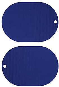Set aus 2 Tischsets Ribbo blau aus Silikon H33x46cm