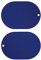 Set aus 2 Tischsets Ribbo blau aus Silikon H33x46cm