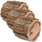 Happyyami Haushaltsdekoration Holz-Pflanzgefäß Blumenbehälter: Rinden-Blumentopf Kleiner Holzkübel Fass-Pflanzgefäße Rustikale Blumen-Pflanzgefäße für Innen- Kleine Pflanzenhalter 3St