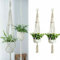 2 Pack Macrame Plant Hangers,Indoor Outdoor Macrame Plant pot Cotton Rope Hanger