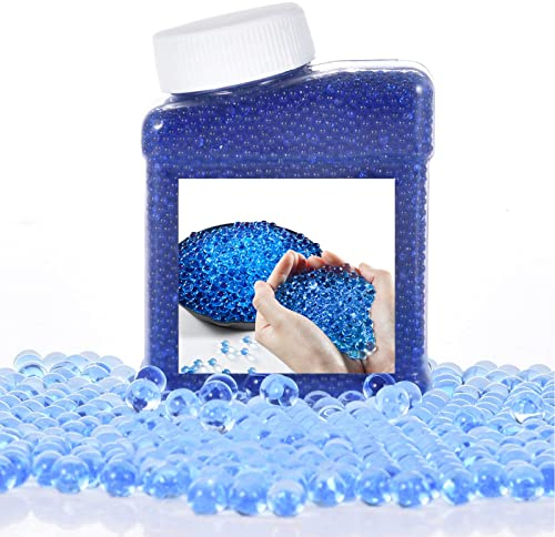 Wasserperlen 60.000 Perlen Water beads Wasserperlen Durchsichtig/Gelperlen Bunte, Wasserkugeln Wasserperlen für Pflanzen, Vase Füllstoff und Deko (50,000 Blau)