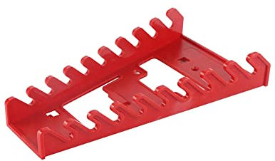 Colcolo Peg Board Wrench Organizer Hanger Rack Plastic Accessories Portable Organization Spanner Storage Tray Wrench Holder for Tool Box Tool Shed