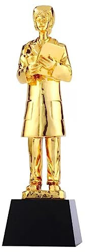Pokale, Medaillen Auszeichnungen Goldene Kreative Trophäe Auszeichnungen, Gala-Gedenkgeschenke Trophäe „Schönster Arzt Und Krankenschwester“. Trophäe Für Die Jahresversammlung