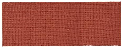 KASANOVA Tappeto bagno 60x130 cm in ciniglia terracotta rosso Tessile bagno