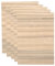 Dekaim Tablero para manualidades, 4 PAQUETES de madera contrachapada natural cortada con láser, formato A4, superficie con veta natural de montaña, corte CNC, manualidades DIY (nogal Bassen)