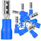 30Stk Flachsteckhülsen 1,5-2,5mm²/Steckbreite 2,8mm PVC Flachstecker Teilisoliert Kabelschuh FDD Kabel-Verbinder aus Kupfer verzinnt
