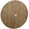 TFA Dostmann Holz-Wanduhr analog, 60.3072.23, Quarzuhr, Deko-Accessoire für Zuhause, Moderne Wanduhr, hohe Genauigkeit, natürliches Wohnambiente, Lange Batterielaufzeit, Dunkles Holz