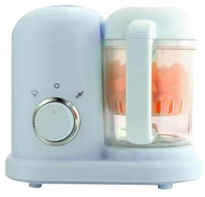 Yuehuamech Babynahrungszubereiter Babynahrungsprozessor Zerkleinerer Dampfgarer Mixer Pürierer Mühle mit automatischer Koch- und Mahlfunktion, One Step, BPA-frei, selbstreinigend