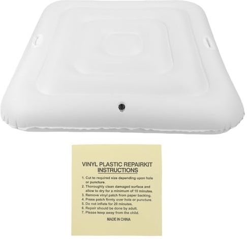 ANKROYU Aufblasbarer Pool-Abdeckungsschutz, 130 cm, groß, quadratisch, für den Außenbereich, Spa-Pool-Abdeckung, staubdicht, wassersparender PVC-Pool-Schutz für quadratische Pools