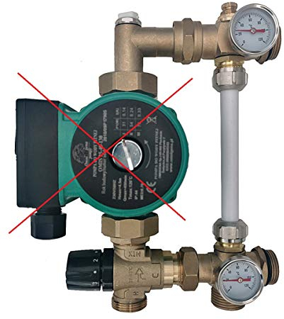 Festwertregelset für Fußbodenheizung ohne Pumpe Pumpengruppe TOP PREIS