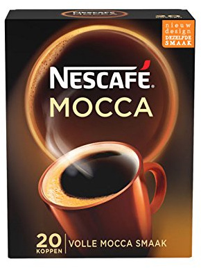 Nescafe Mocha Instant Coffee Mix Sachets, 20 pcs [Imported]