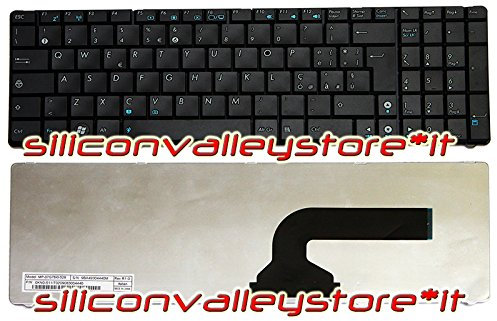 Siliconvalleystore Tastiera Italiana Nero per Notebook Compatibile con ASUS X54c Series
