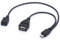 Câble Micro USB OTG mâle vers USB femelle + Micro USB femelle en Y pour Samsung S7 Edge S4, LG G4, Dji Spark Mavic, Smartphone, Tablettes