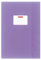 Herlitz 5 Heftumschläge/Hefthüllen Din A4 / Baststruktur (Violett, 5er Pack | A4)