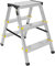Aluleiter Trittleiter Klappleiter Zweiseitige Haushaltsleiter Stehleiter 3 Stufen TÜV 2x3 150KG