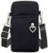 Fenical Mode pour Femmes Sports Mini Sac carré Oxford Sac Messenger en Tissu Sacoche pour téléphone Portable Sacs à bandoulière (Noir)