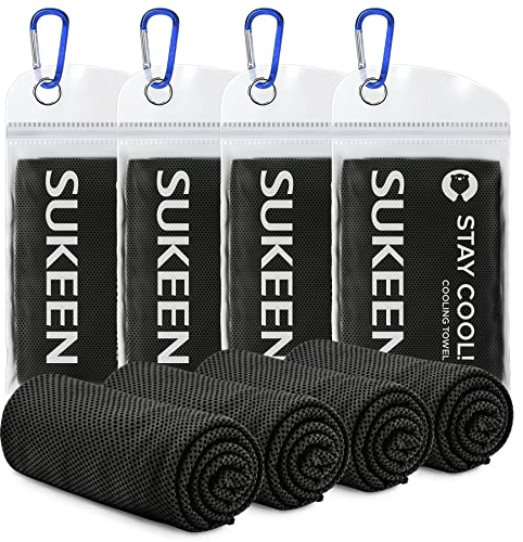 Kühlendes Handtuch (101,6 x 30,5 cm), Eishandtuch, weiches, Kühlendes Sporthandtuch, Mikrofaser-Handtuch für Yoga, Sport, Laufen