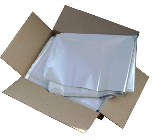 Uk Store 247 Pack of 50 Large Strong Clear Plastic Polythene Bin Liners Bags Sacks 80Litre Size 18 x 29 x 39 Refuse Rubbish Waste Recycling Dustbin